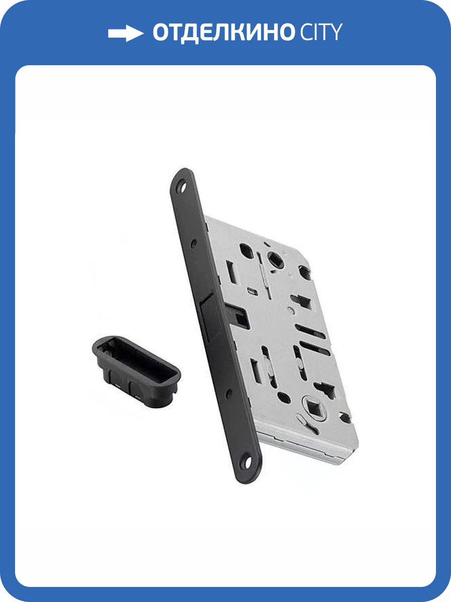 Межкомнатная защелка Archie LM 5212 OL магнитная (сантехническая) LM 5212 OL BL (Матовый черный) фото 2