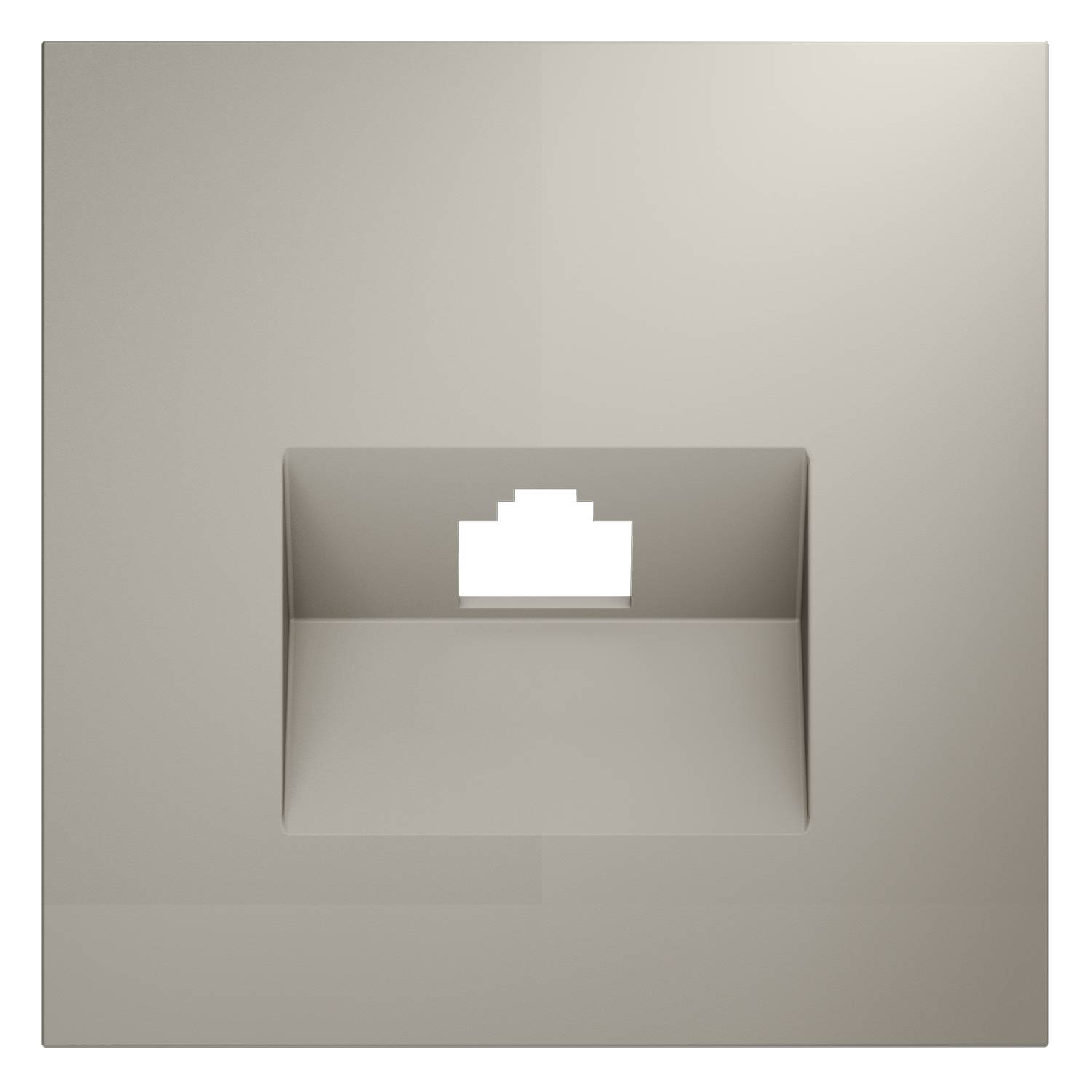 Лицевая панель для компьютерной розетки RJ-45 Voltum S70 VLS001303 кашемир фото 2