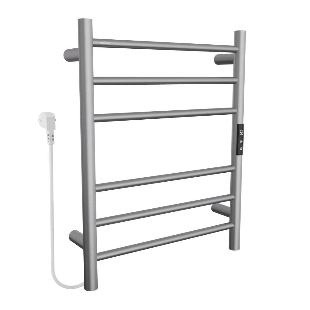 Полотенцесушитель электрический Abber Standard AH4606BST сталь брашированная, 63x50 фото 3