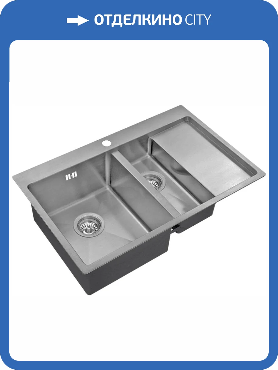 Мойка кухонная Zorg Inox R 5178-2-L фото 3