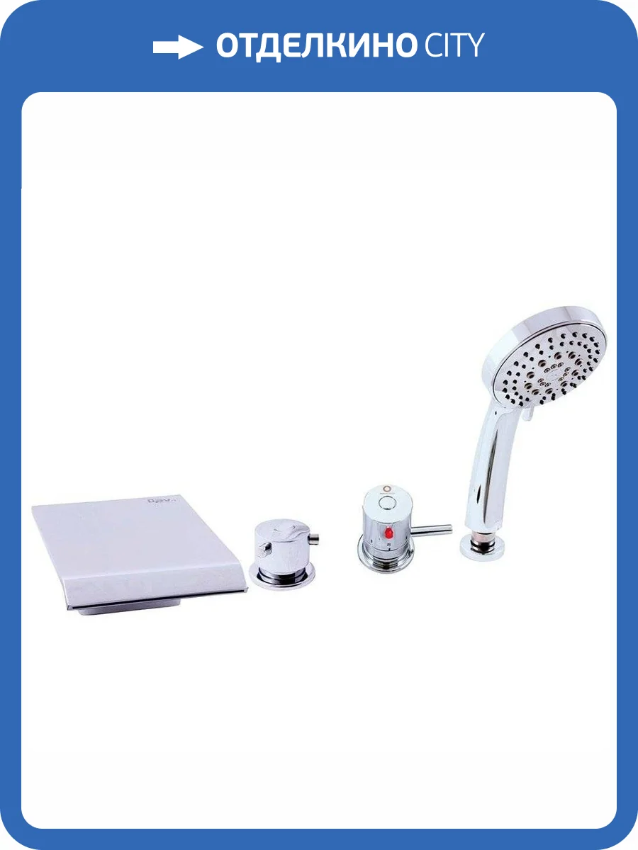 Смеситель Rav Slezak Termo DT273.5P термостатический, на борт ванны, хром фото 3