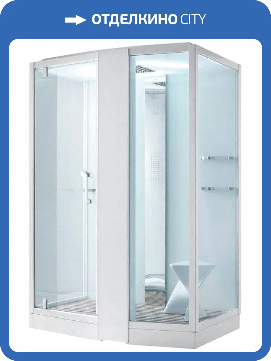 Душевая кабина Orans SR-89102RS белая, с хамамом и сиденьем фото 14