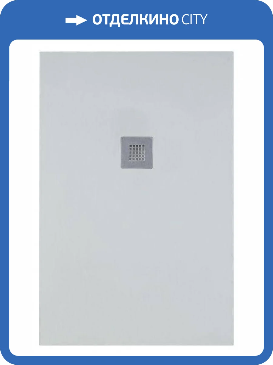 Поддон для душа Allen Brau Priority 8.31010-21 без накладки, белый камень, 1600х800 фото 6