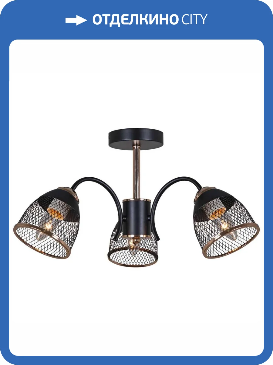 Потолочная люстра Reluce 01505-0.3-03 BK+FGD фото 2