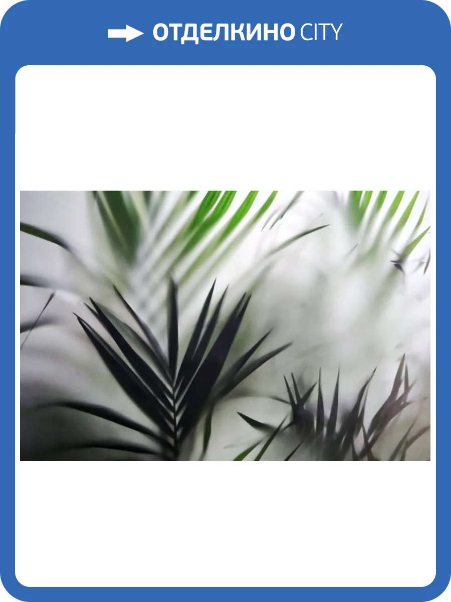 3D Фотообои Artegrafico «Листья папоротника за стеклом» TG-010 канвас фото 2