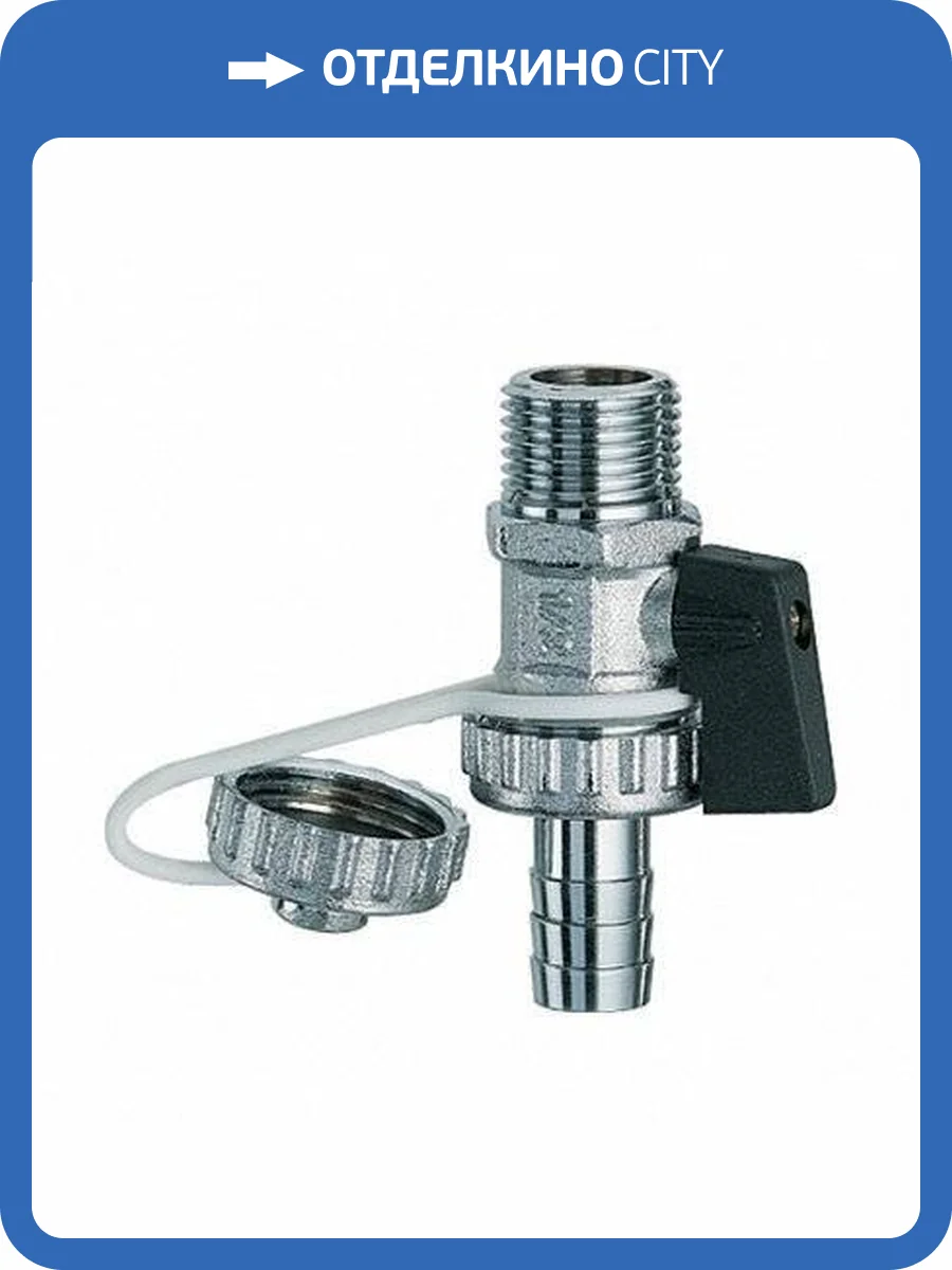 Хромированный сливной кран FAR 1/2 фото 2
