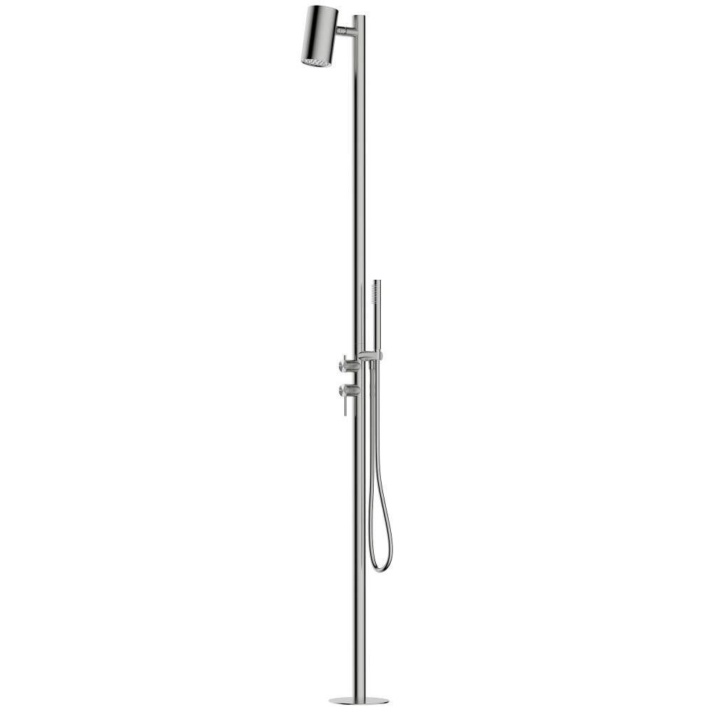 Душевая стойка Abber Wasser Kreis 316 AF8180BST напольная, брашированная сталь