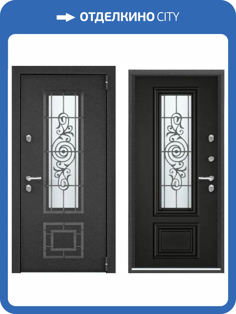 Входная стальная дверь Torex SNEGIR PRO-C MP 961356 Колоре неро/ЛКП Насыщеный черный 2000x880 фото 2