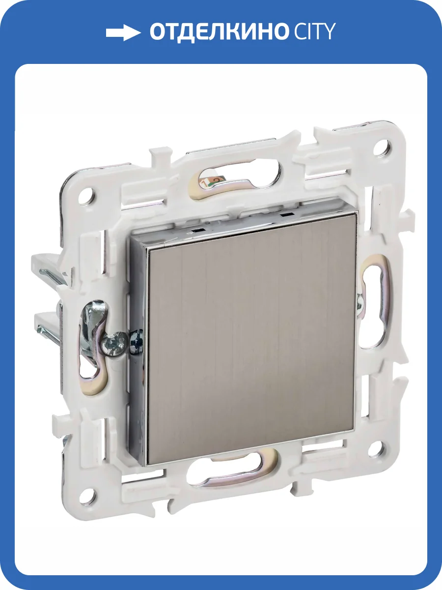 Заглушка с суппортом IEK Skandy SK-PL10-K50 никель фото 7