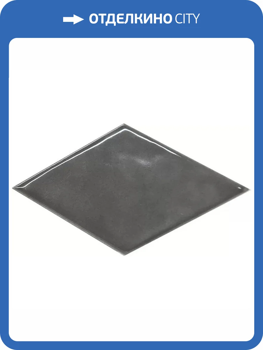 Декор Kerama Marazzi Риад KMD2SRB004BN Серый Темный Глянцевый 7.8x13.5 фото 6