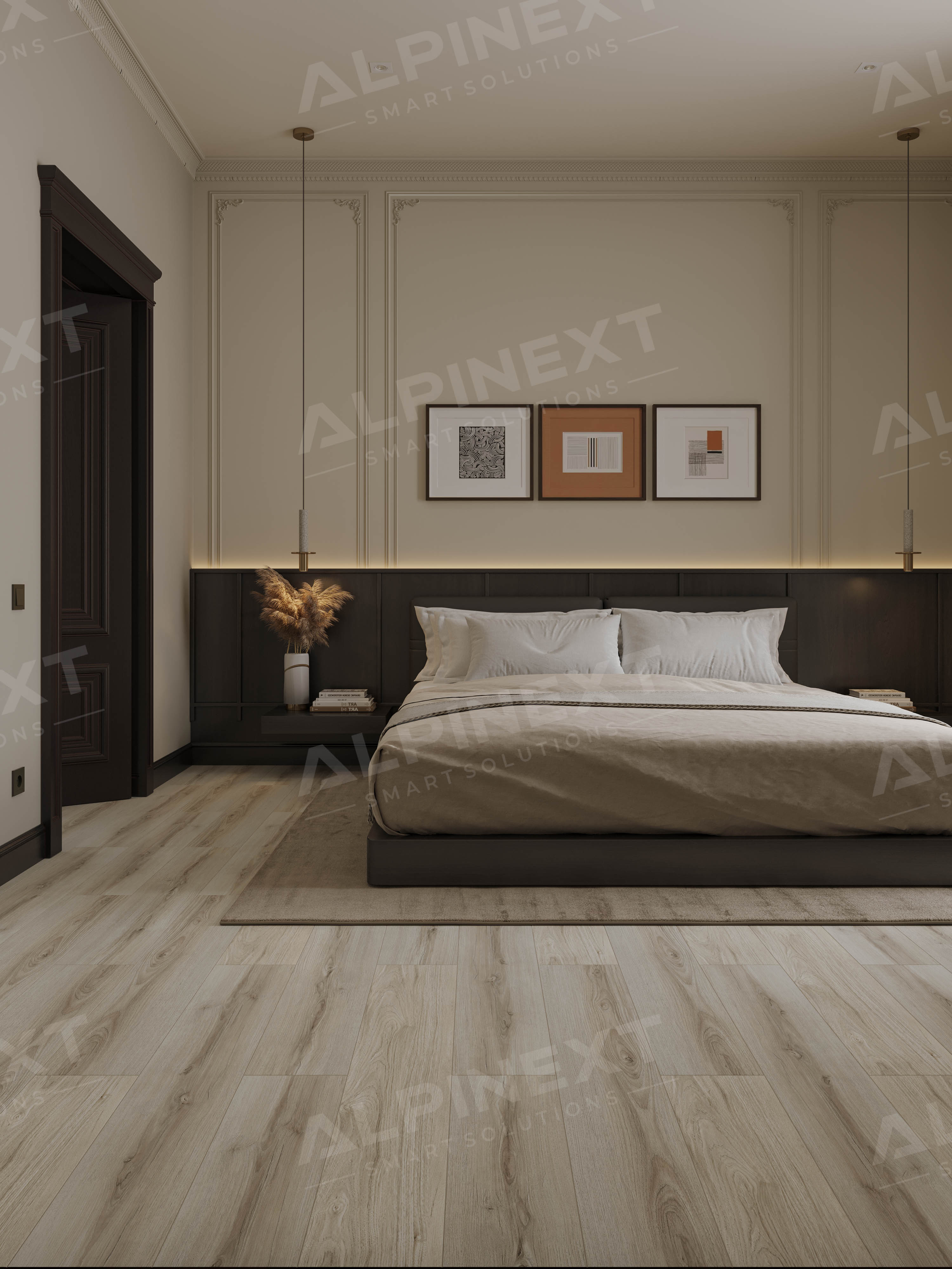 Ламинат Alpinext Quick Style 8/33 4V LF601-02 Ясень светлый 1218x198 фото 4