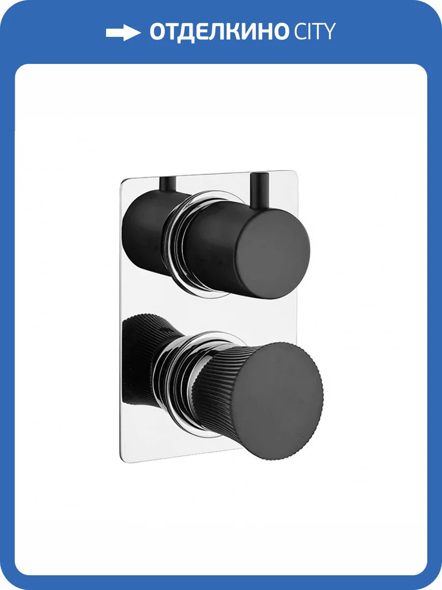 Смеситель для ванны Paini Domus 18CR691PZ PVD встраиваемый, черный матовый фото 5