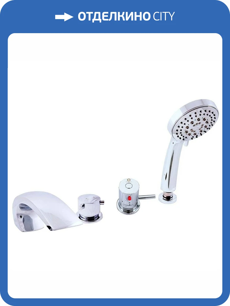 Смеситель Rav Slezak Termo DT272.5P термостатический, на борт ванны, хром фото 3