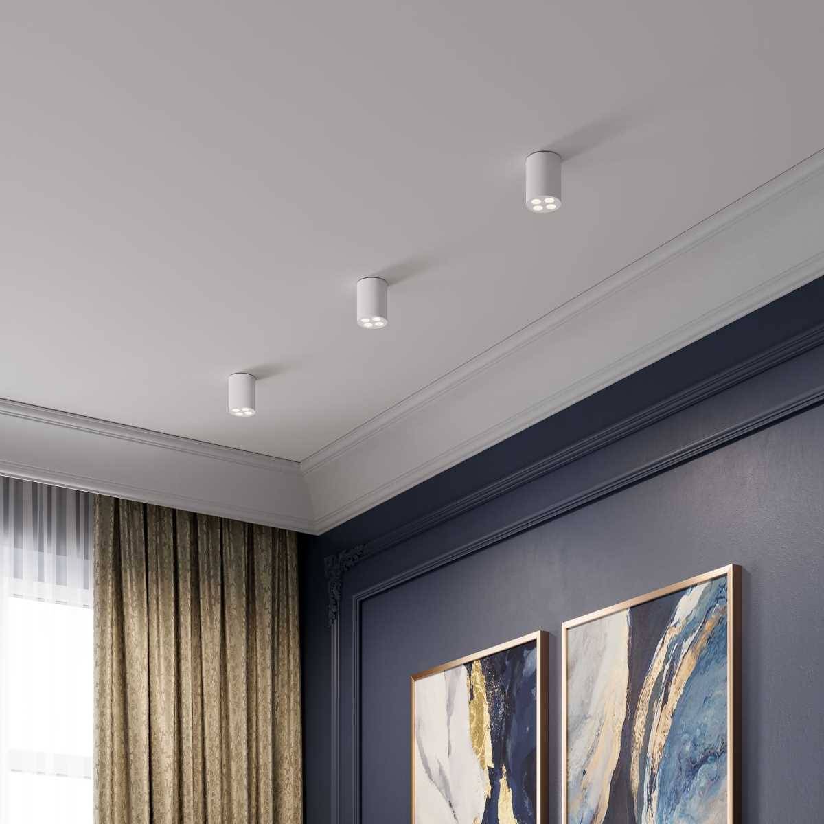 Потолочный светодиодный светильник Elektrostandard Points 25111/LED 7W 4000K белый фото 3