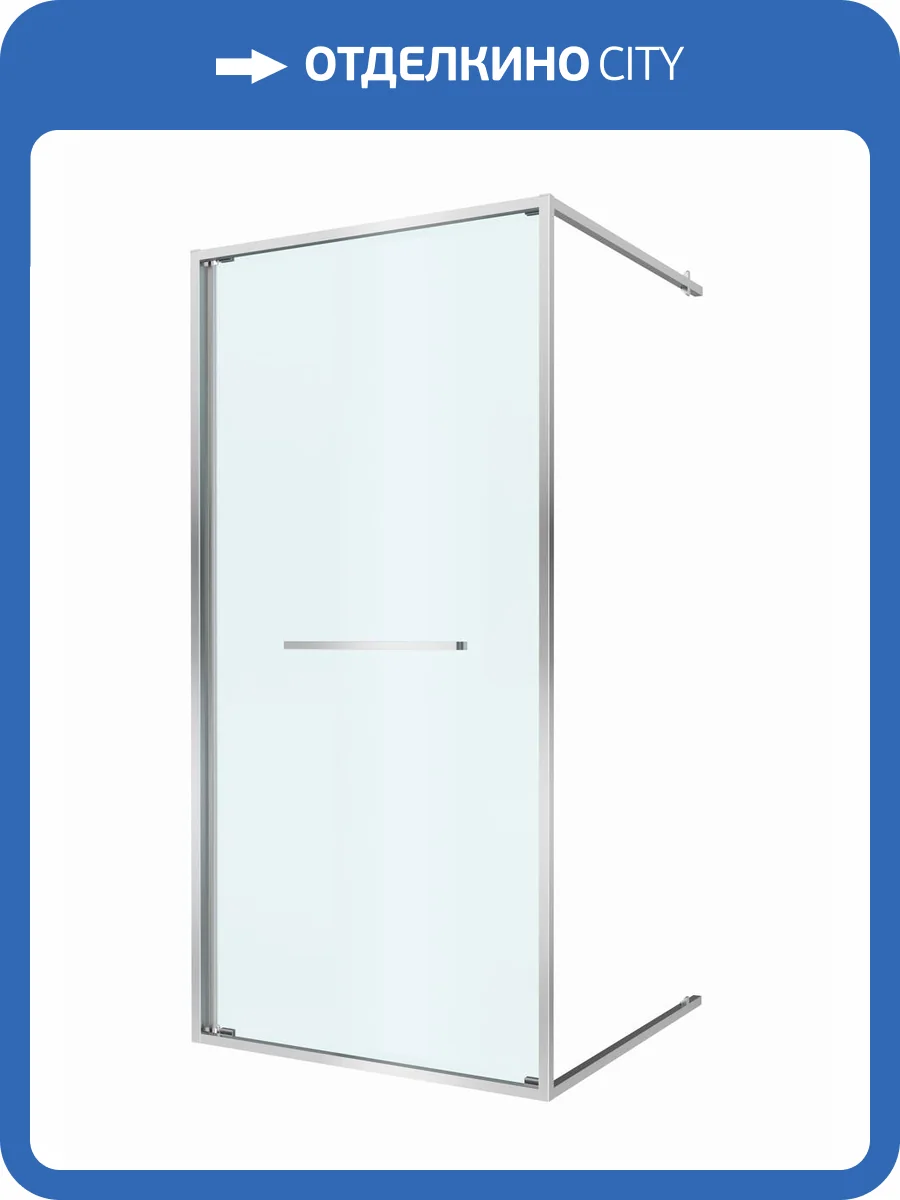 Душевая дверь в нишу Cezares LUX-B-FS-1-100-C-CR профиль хром, стекло прозрачное, 100x195 фото 9