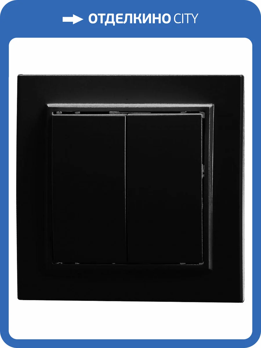 Двухклавишный выключатель Stekker Эрна 39473 фото 2