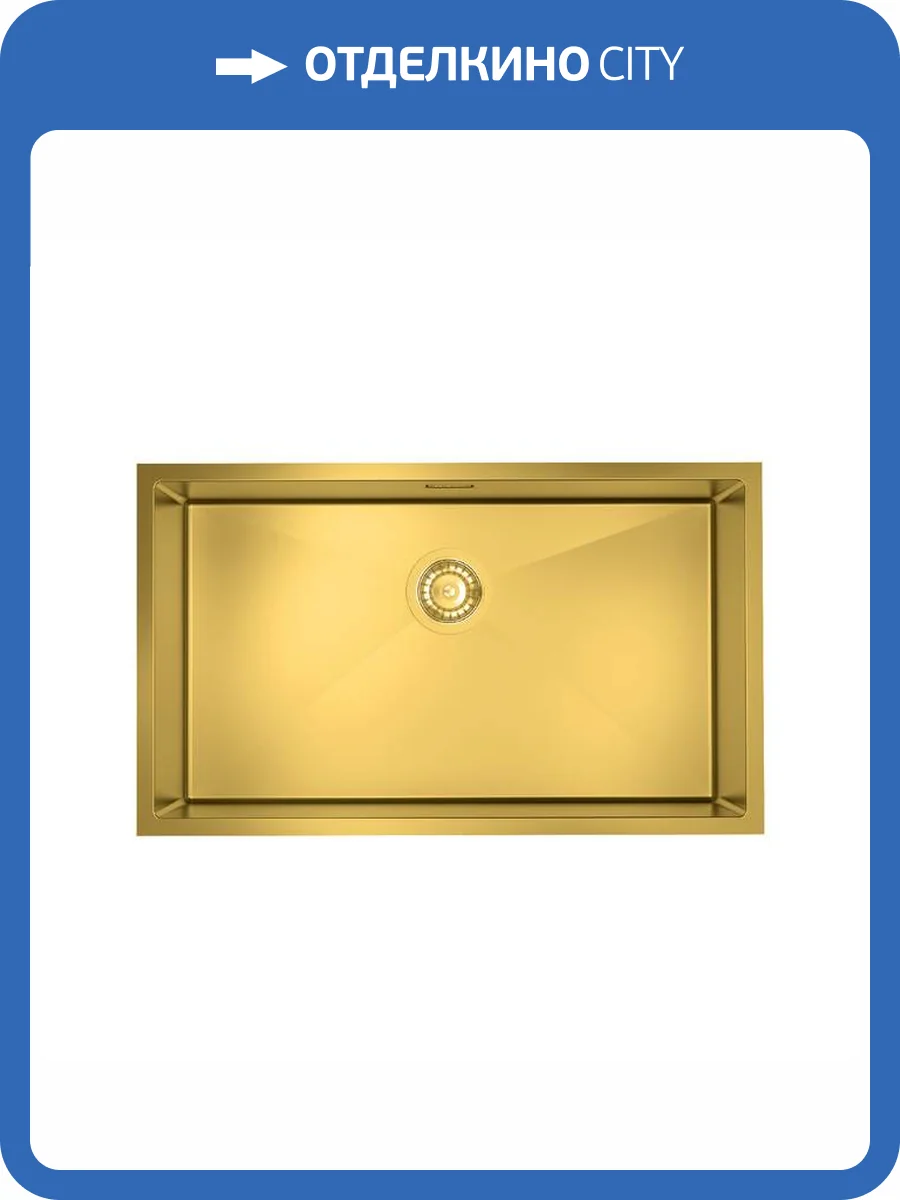 Мойка кухонная Iddis Edifice EDI74B0i77 золотой фото 3