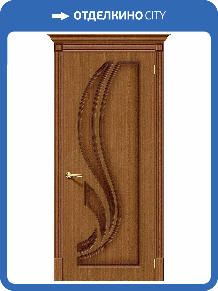 Межкомнатная дверь Bravo 003-0315 Лилия Ф-11 Орех 2000x800 фото 2