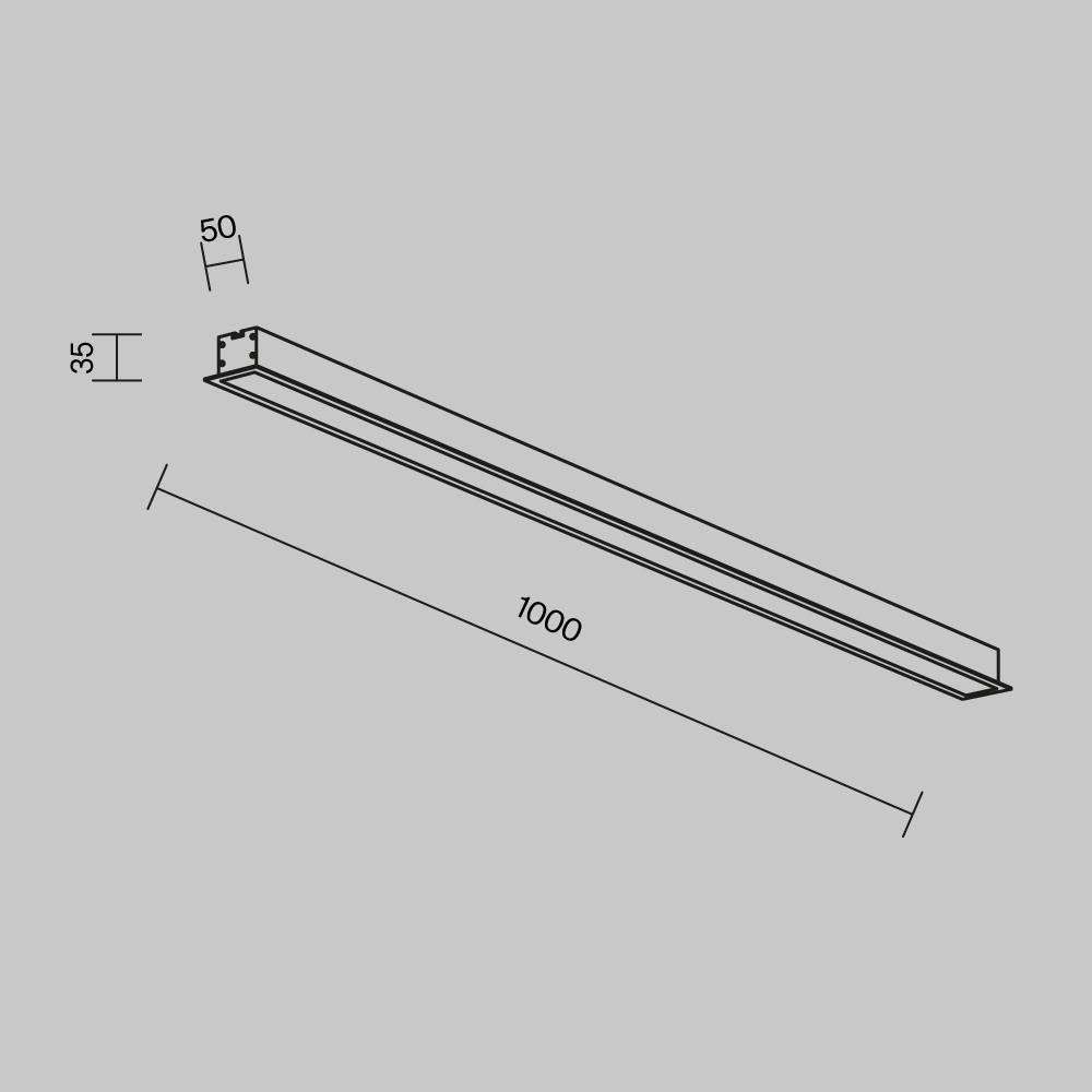 Встраиваемый линейный светодиодный светильник Technical LL313011 фото 8