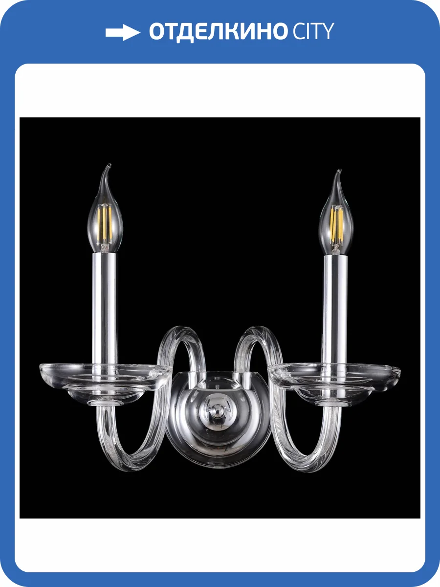 Бра Crystal Lux ARABESQUE AP2 CHROME фото 4