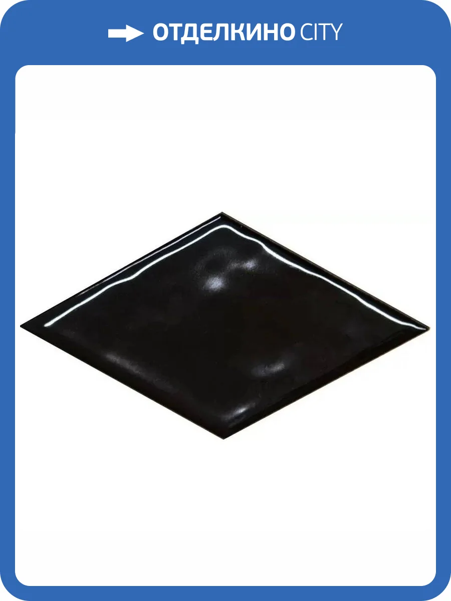Декор Kerama Marazzi Риад KMD2SRB005BN Черный Глянцевый 7.8x13.5 фото 16