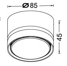 Потолочный светильник IEK 4032 LT-UPB0-4032-GX53-1-K02 фото 5