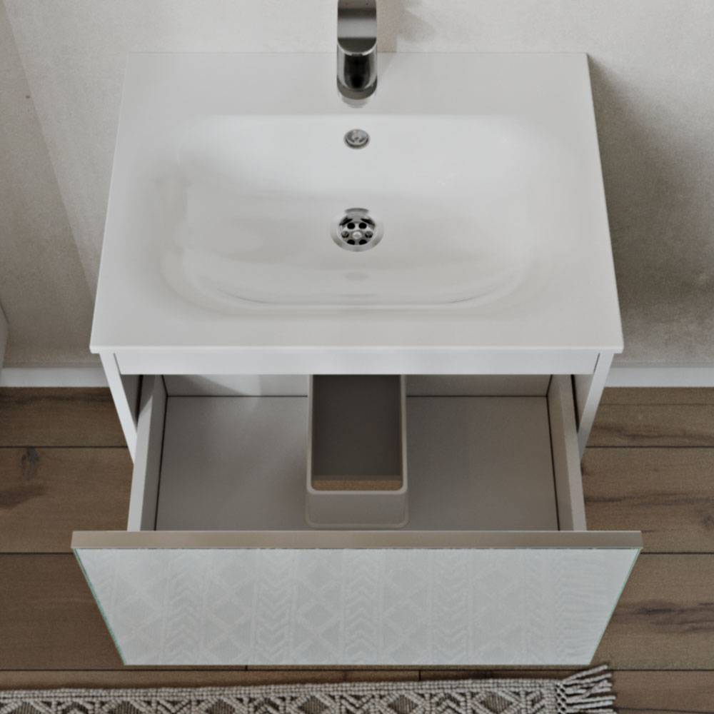 Тумба с раковиной Terminus Vega VEG10601900301OSL белый, 60x38 фото 2