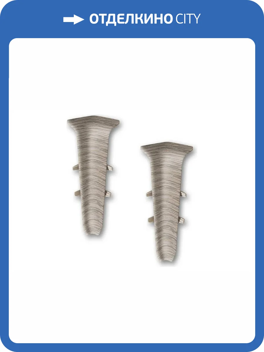 Внутренний угол Ideal Деконика D85 215 Дуб Снежный 85 мм фото 2