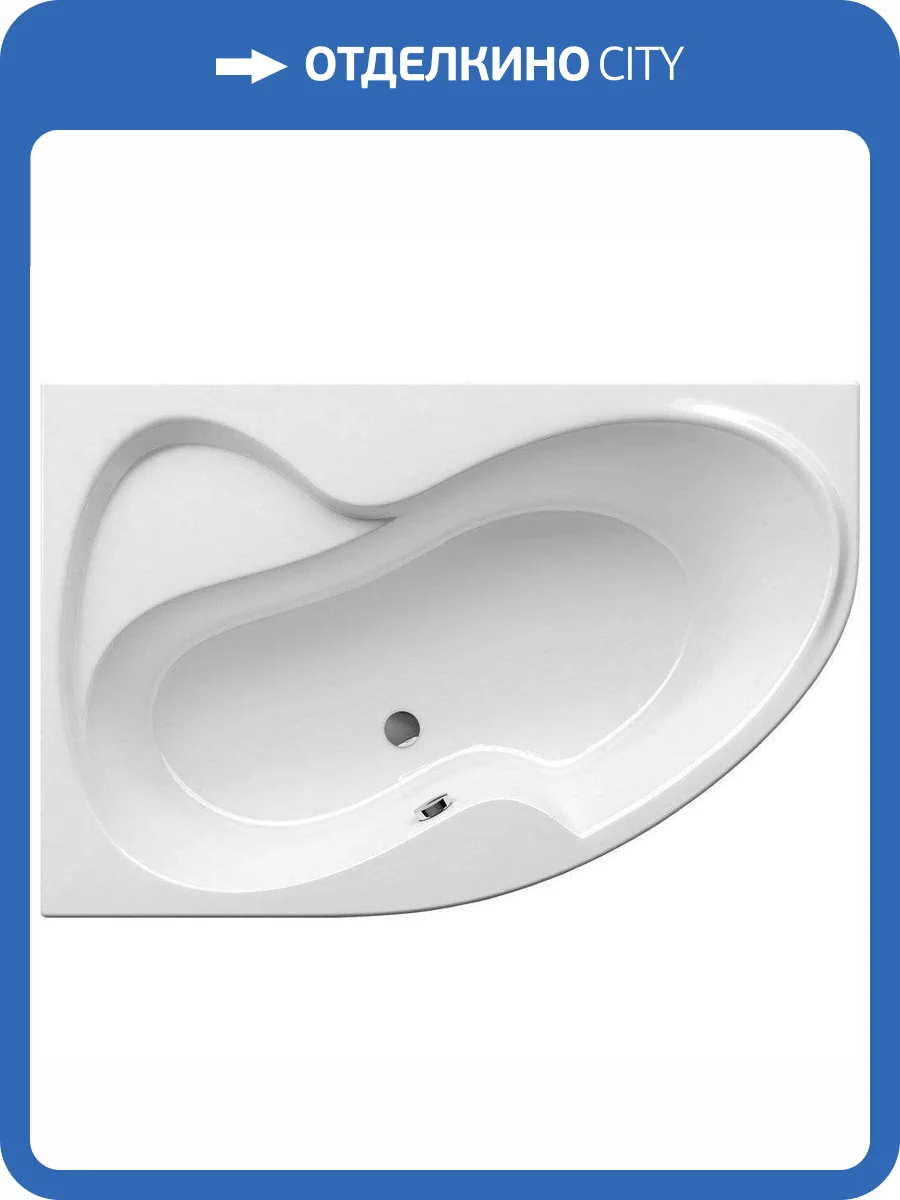 Акриловая ванна Ravak Rosa II 150x105 левая, с ножками фото 12