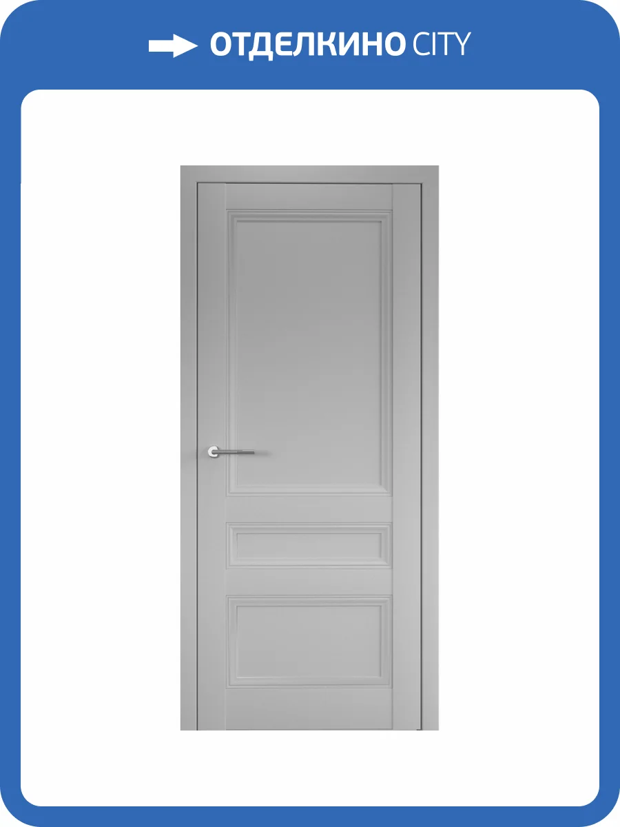 Межкомнатная дверь Albero Византия глухая платина 900x2000 фото 2