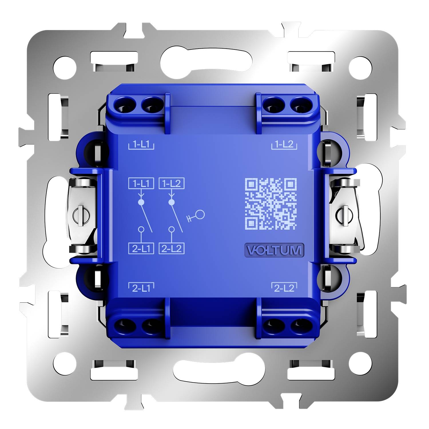 Механизм выключателя 2-клавишного Voltum S70 VLS0201M фото 3