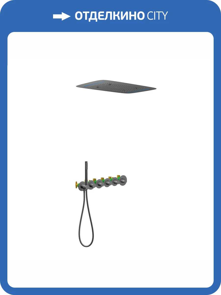 Душевая система Timo Saona SX-2319/18SM черное золото, встраиваемая, с термостатом фото 2
