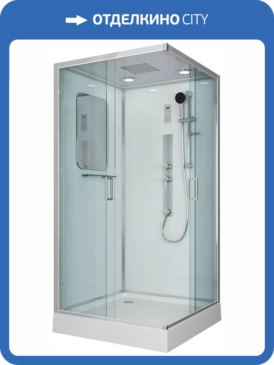 Душевая кабина Niagara Premium NG-6001-01GQ 90х90х210, с низким поддоном фото 4