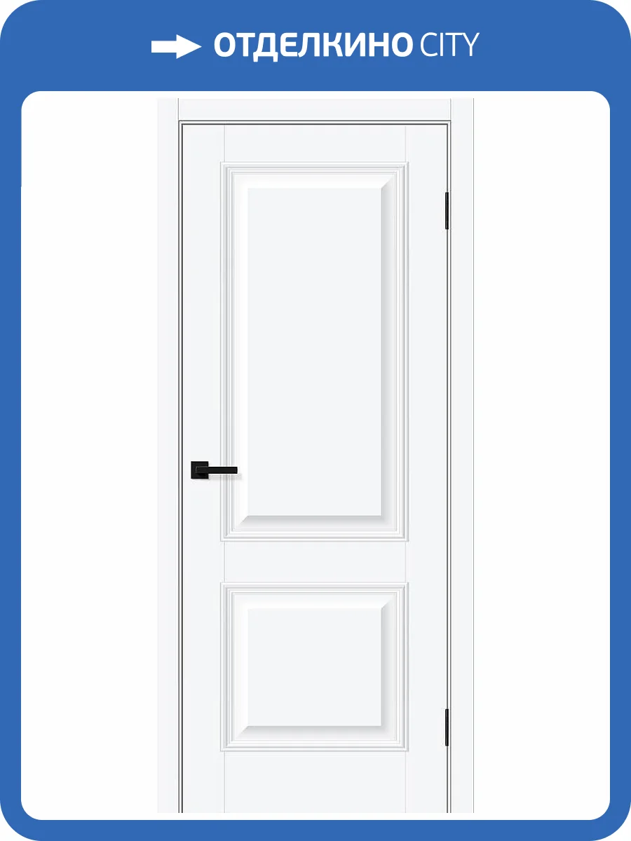 Межкомнатная дверь Bravo Классик-12 полотно White Silk 700x2000 фото 2