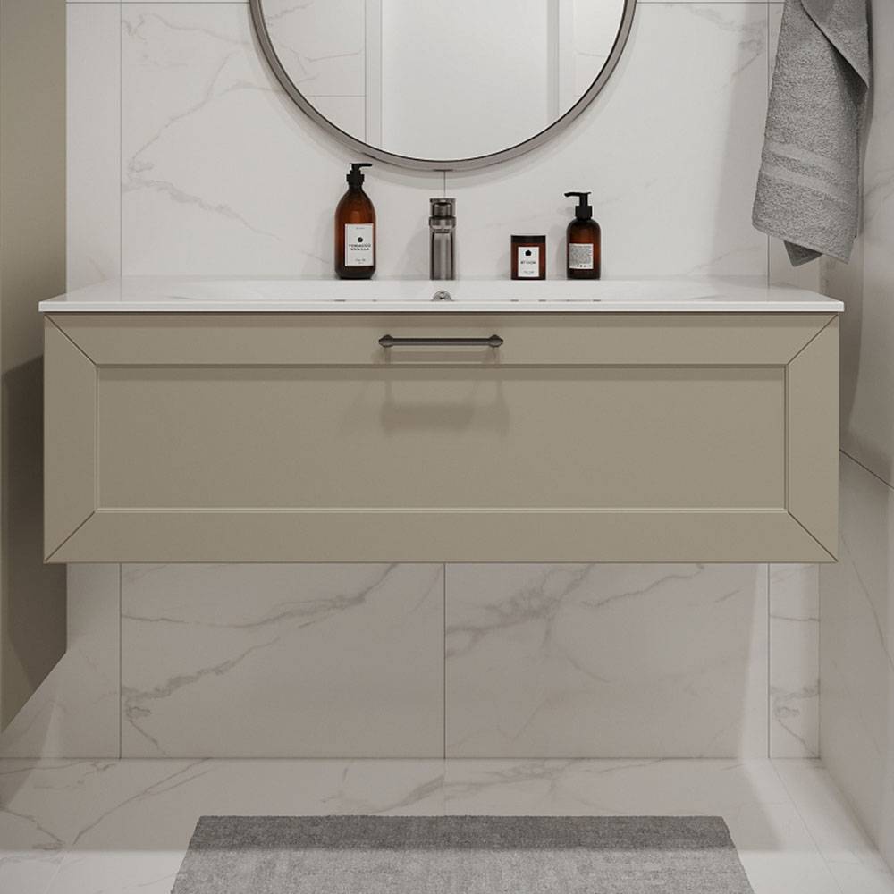 Тумба с раковиной Terminus Victoria VIC101201900101O айвори, 120x38