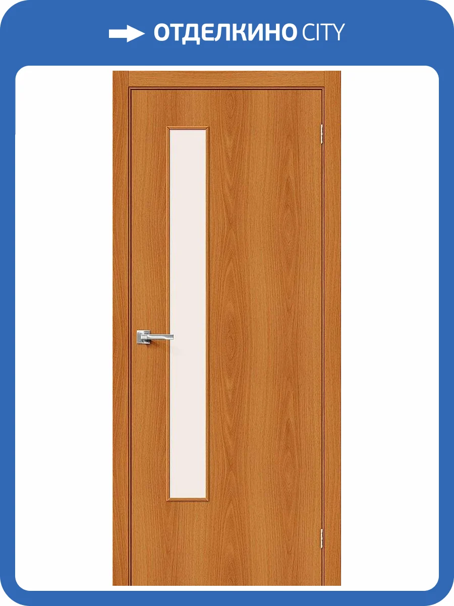 Межкомнатная дверь Bravo Гост-9 полотно Л-12 (МиланОрех) 700x2000 фото 2