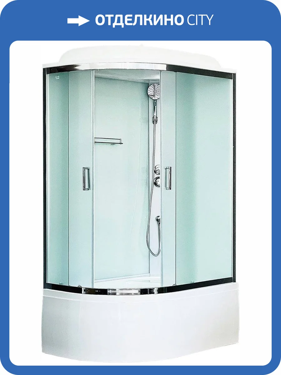 Душевая кабина Royal Bath BK RB8120BK5-WC-CH-R с высоким поддоном, с сиденьем фото 6