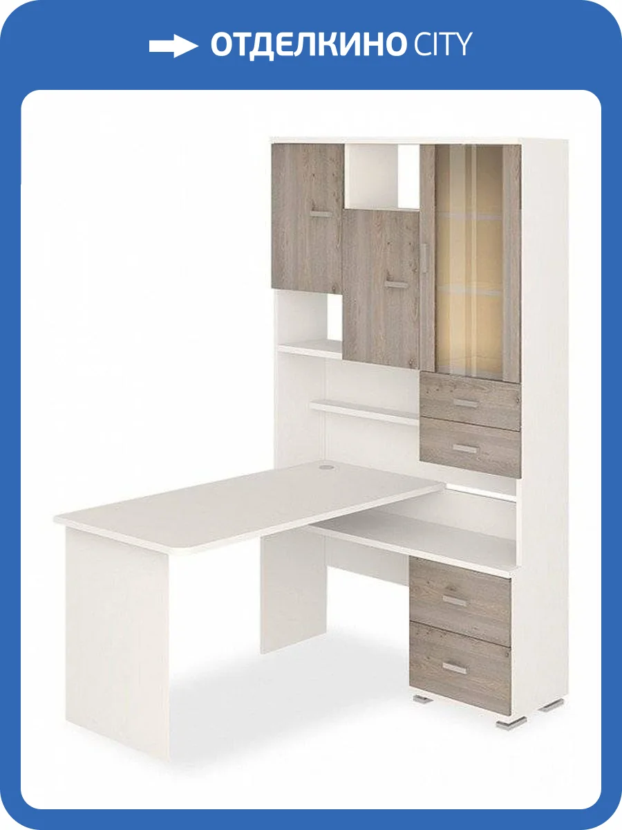 Стол компьютерный Merdes Домино MER_SR-620-140-BENBE-PRAV фото 2