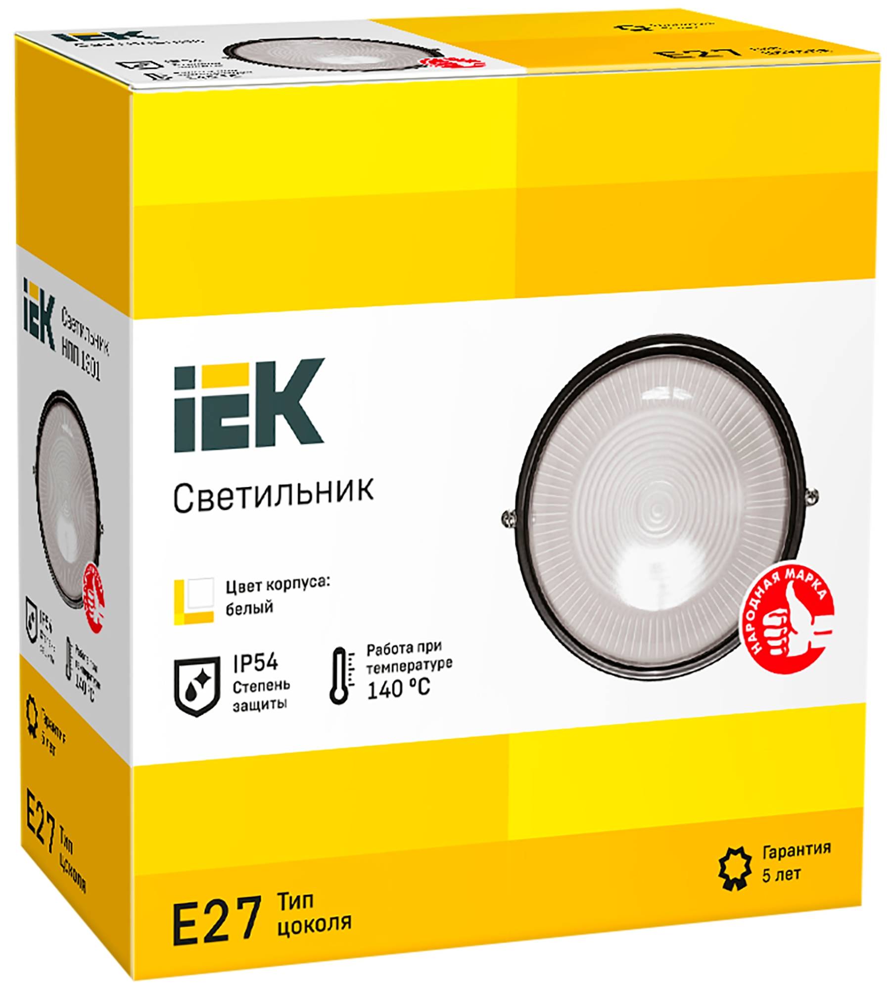 Настенно-потолочный светильник IEK НПП1301 LNPP0-1301-1-060-K01 фото 2