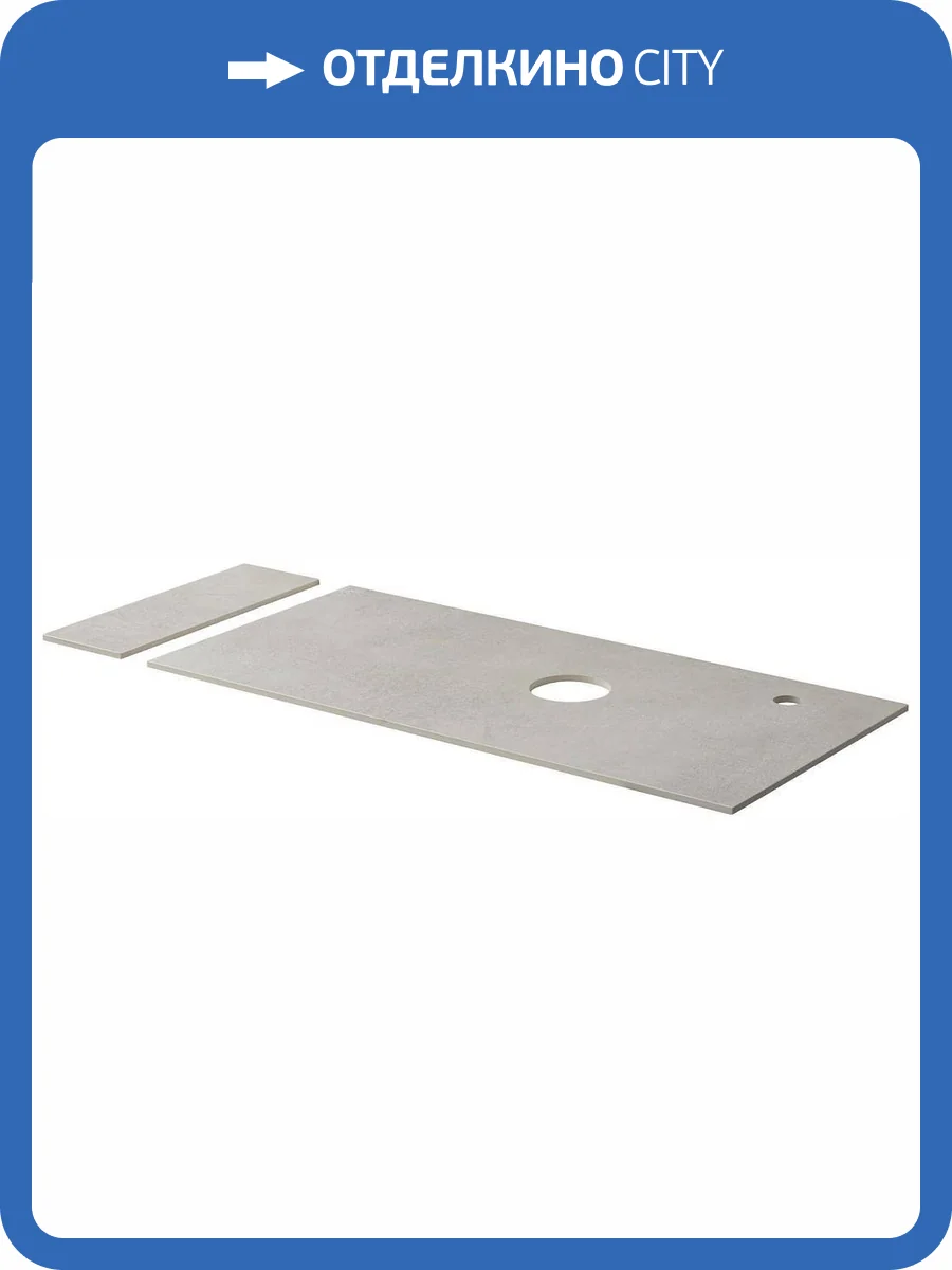 Столешница с полкой Aquanet Nova Lite Loft 90 R 261856 серый фото 6