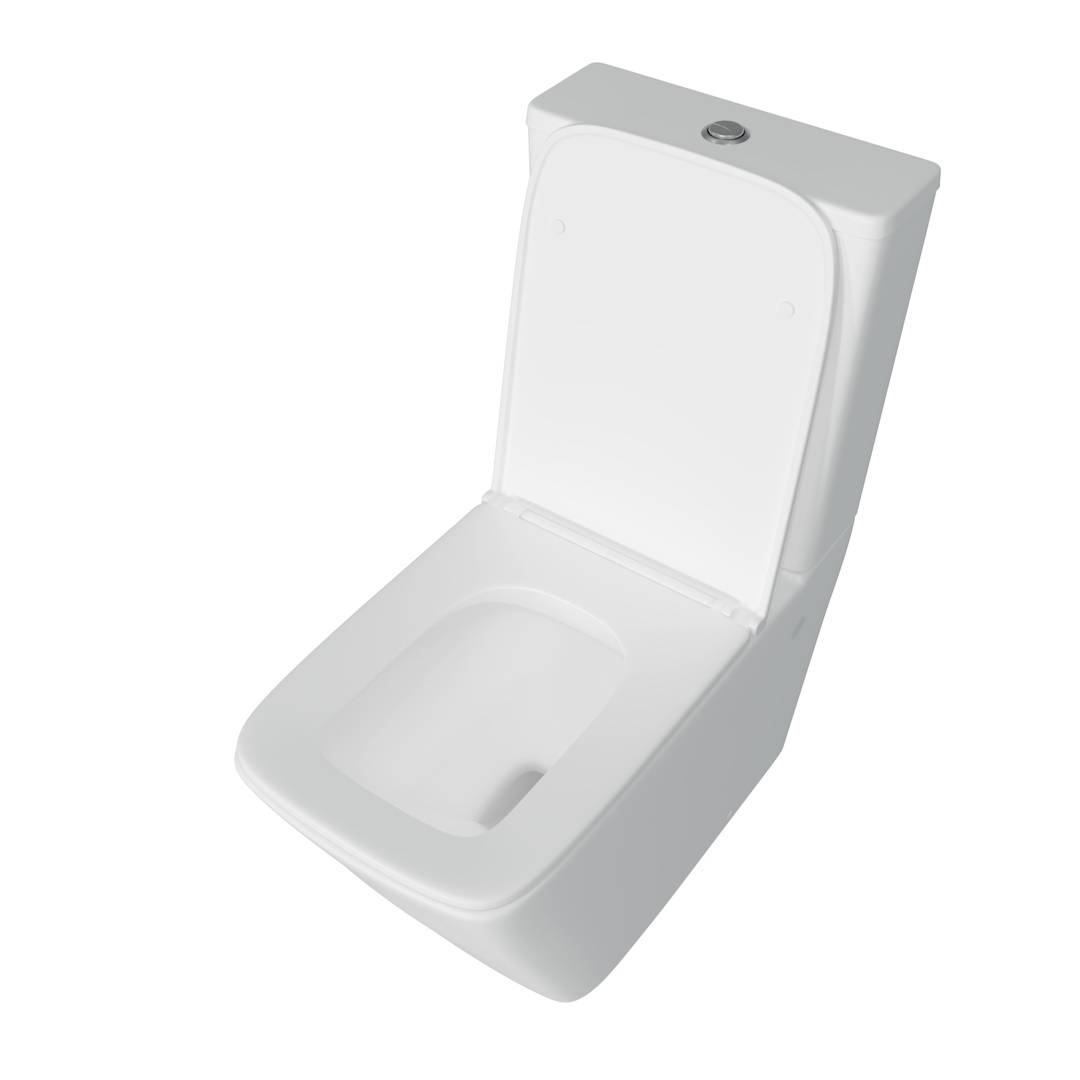 Унитаз-компакт Watersense Eva W00089 безободковый, сиденье микролифт фото 4