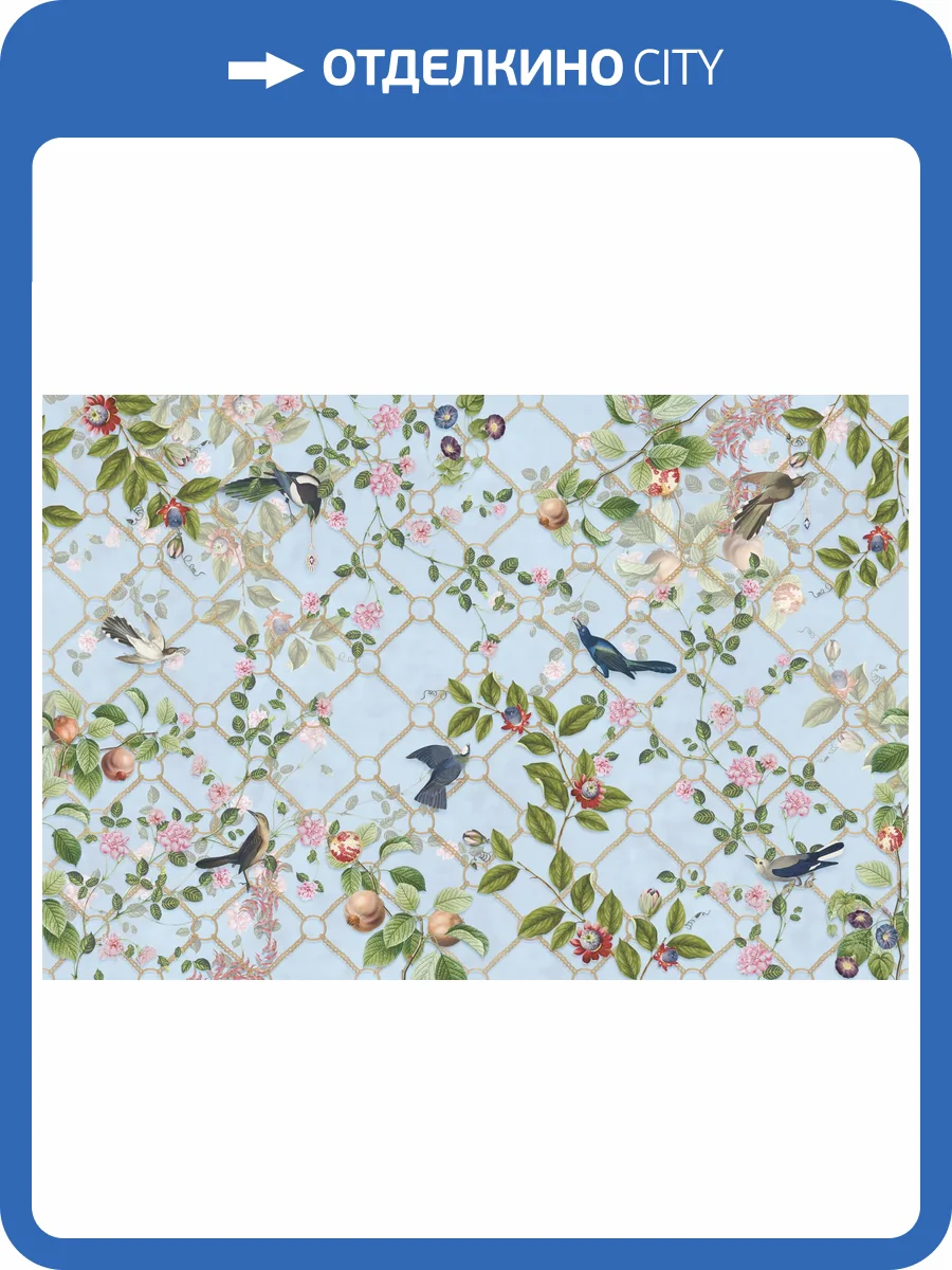 Фреска Ortograf Aurora 34126 Fantasy blue Кракелюр Серебро FK-S фото 2