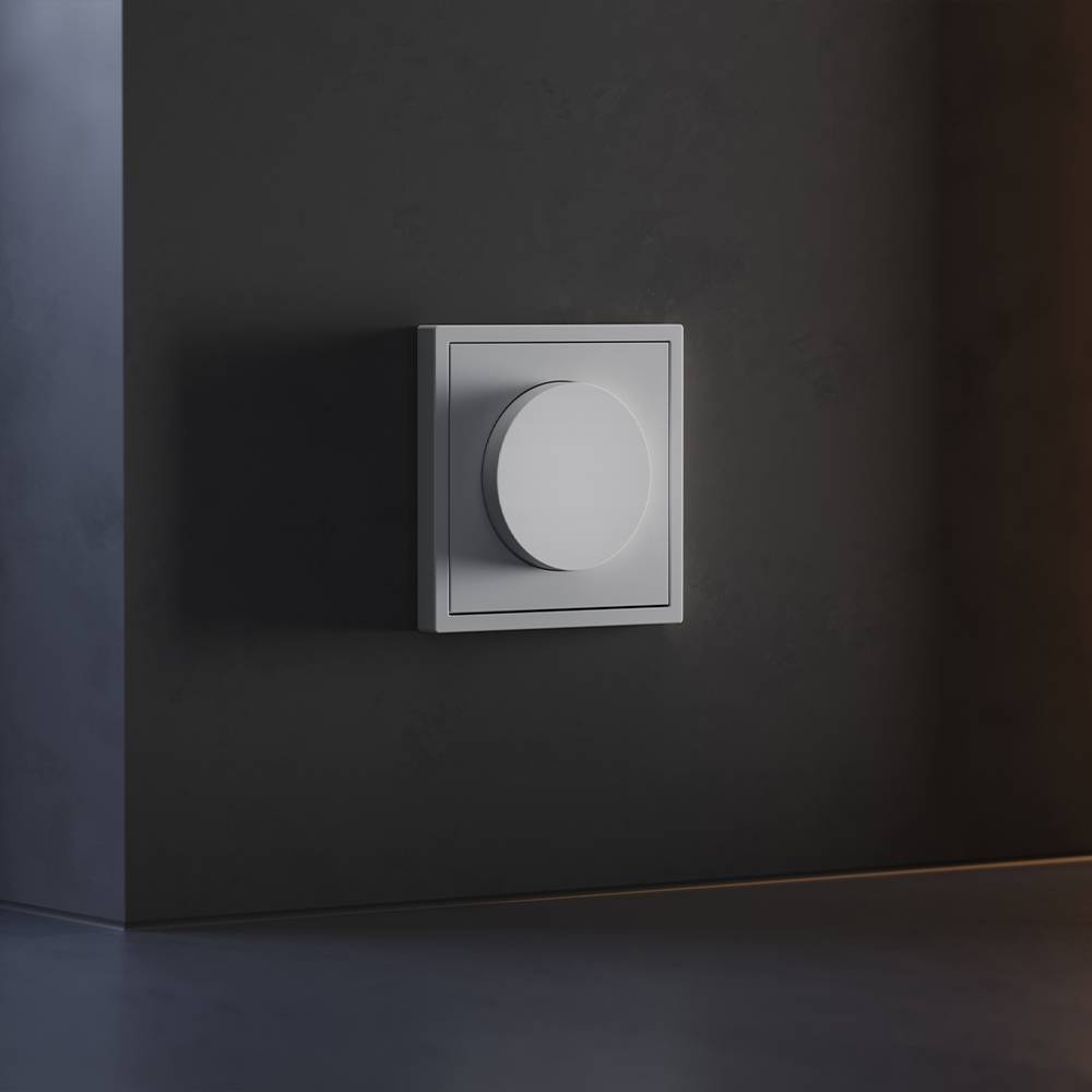 Лицевая панель для светорегулятора поворотно-нажимного Voltum S70 VLS002016 серый фото 6