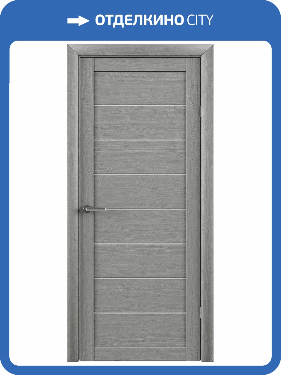 Межкомнатная дверь Albero Т-1 остеклённая ясень дымчатый мателюкс 600x2000 фото 2