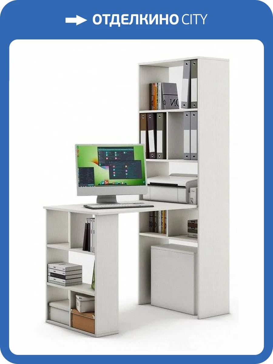 Стол компьютерный ВМФ Феликс-45 MAS_FKS-45-BEL фото 2