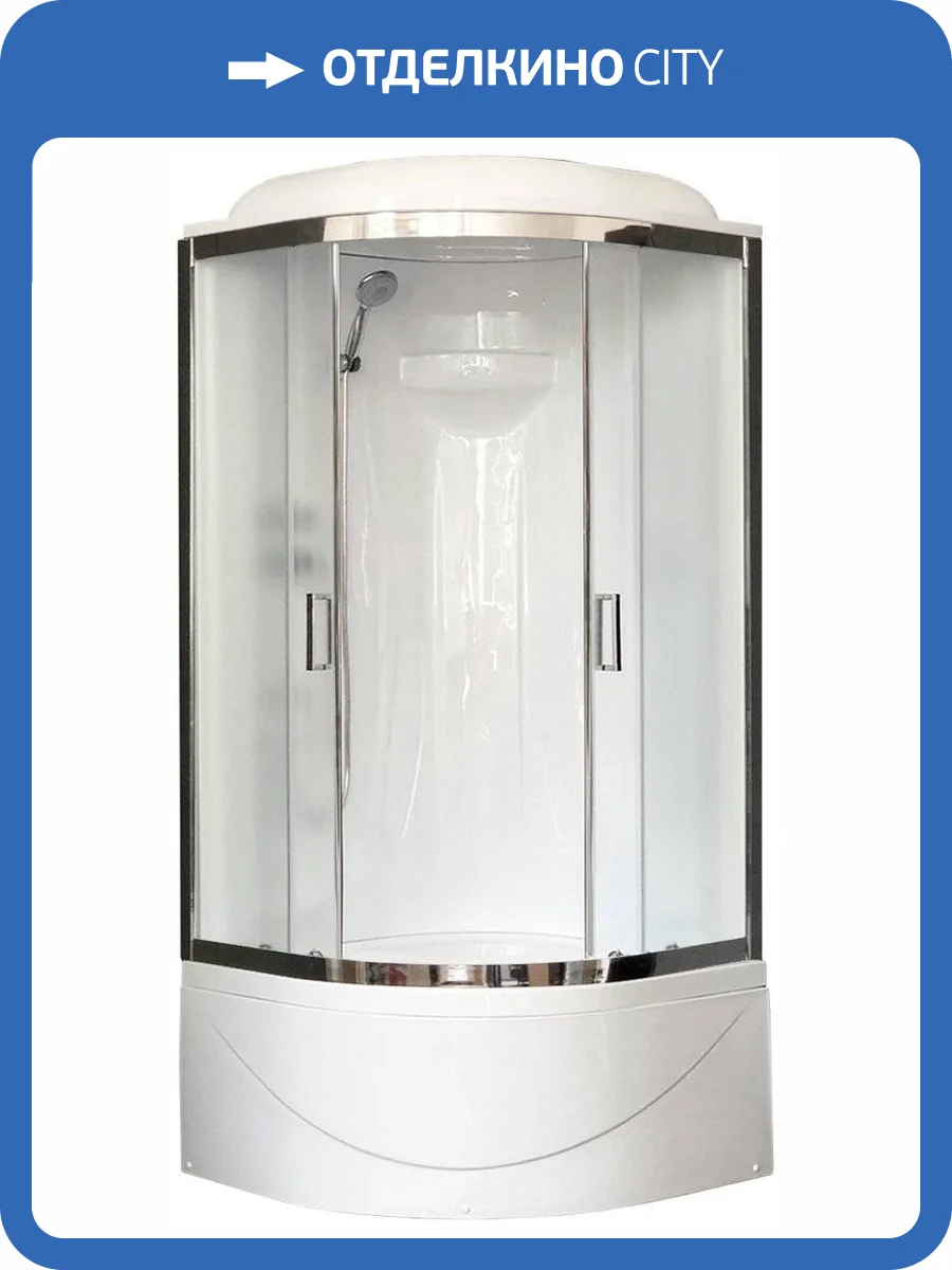 Душевая кабина Royal Bath RB 90BK1-M-CH с высоким поддоном, с сиденьем фото 7