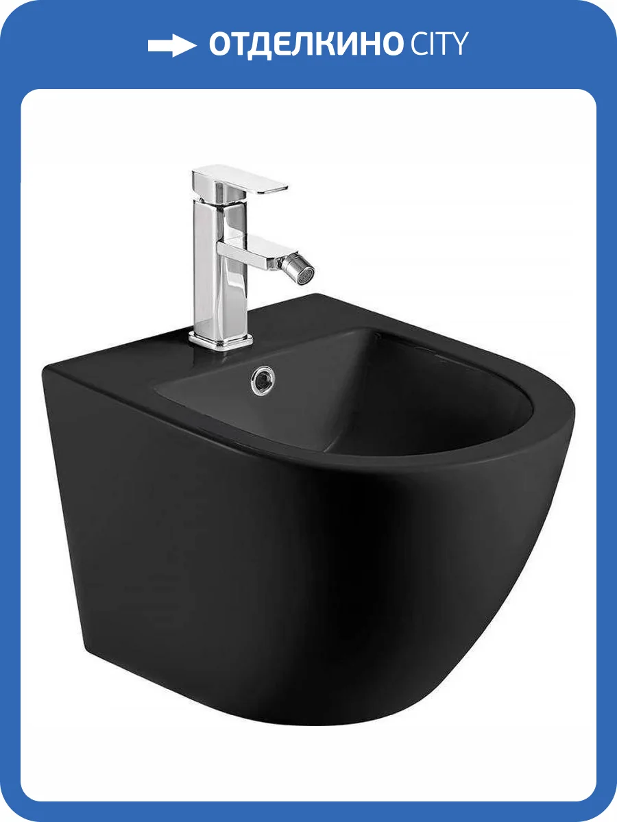 Биде подвесное AQUAme AQM2102MB черное матовое фото 3