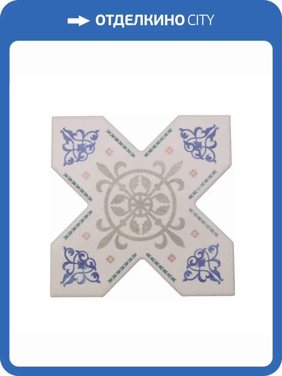 Керамогранит Cevica Becolors Cross Dec. Arabesque 13.25x13.25 фото 3