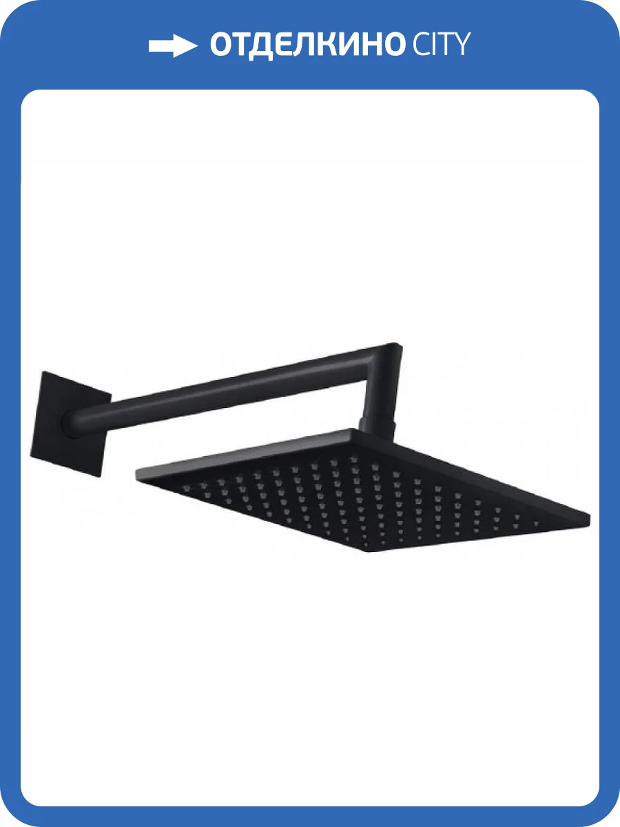 Верхний душ Cezares Porta PORTA-TDDQ-30-NOP черный фото 3