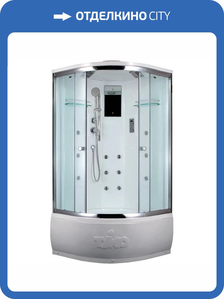 Душевая кабина Timo Lux T-7790 с высоким поддоном, с сиденьем фото 14